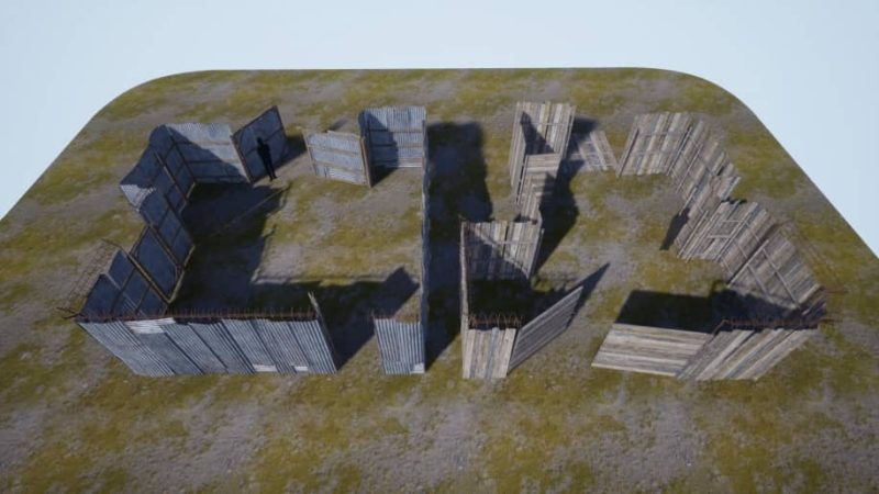 【UE资源】破损围栏-Post Apocalyptic Fence1Li-Digital Art Education1Li