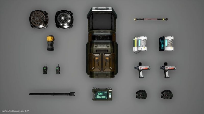 【UE资源】军事装备道具包-Military Items1Li-Digital Art Education1Li
