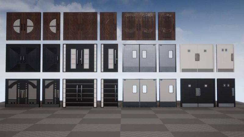 【UE资源】门合集包-Doors Pack1Li-Digital Art Education1Li