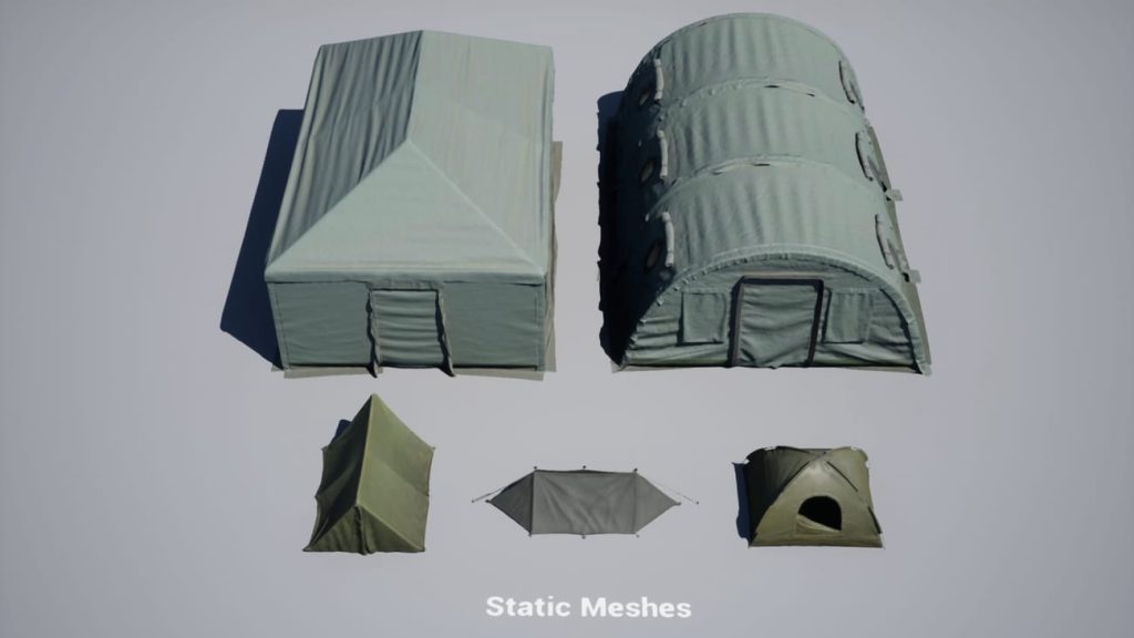 图片[4]1Li-Digital Art Education【UE资源】军事用品帐篷-Military Supplies - VOL.1 - Tents1Li-Digital Art Education1Li
