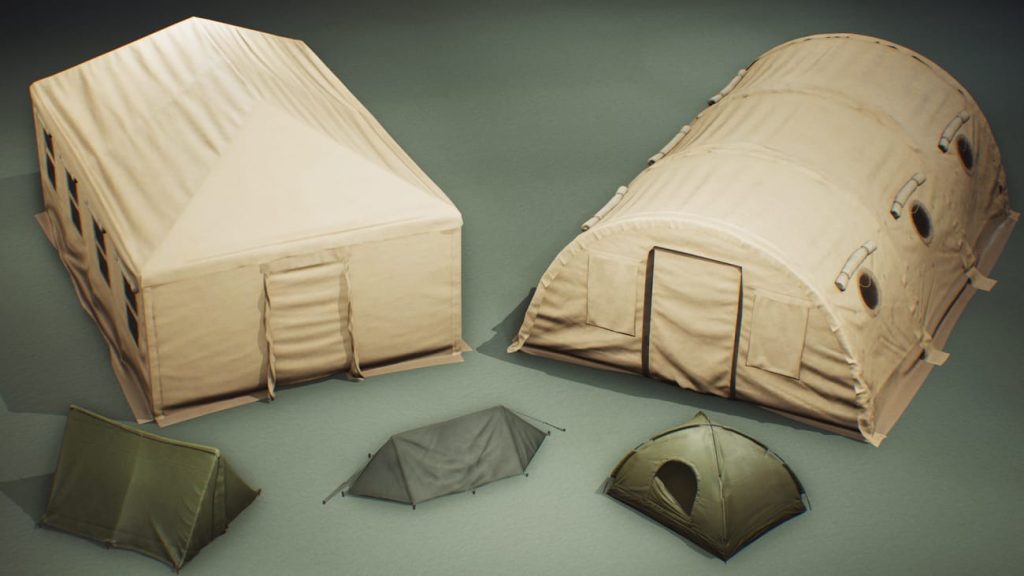 图片[3]1Li-Digital Art Education【UE资源】军事用品帐篷-Military Supplies - VOL.1 - Tents1Li-Digital Art Education1Li