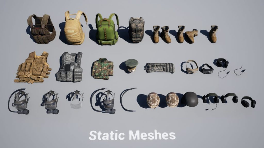 图片[4]1Li-Digital Art Education【UE资源】军事服装与背包-Military Supplies - VOL.2 - Clothing and Bags1Li-Digital Art Education1Li