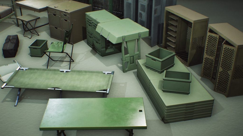 图片[4]1Li-Digital Art Education【UE资源】军事物资包-Military Supplies - VOL.4 - Furniture1Li-Digital Art Education1Li