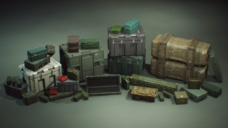 【UE资源】军事收纳箱-Military Supplies - VOL.7 - Containers1Li-Digital Art Education1Li