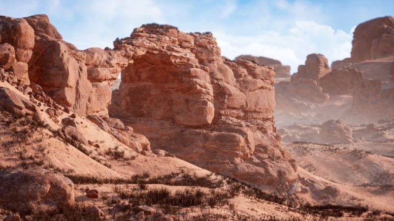 【UE资源】沙漠悬崖岩石包-Desert Cliff and Rock Collection1Li-Digital Art Education1Li
