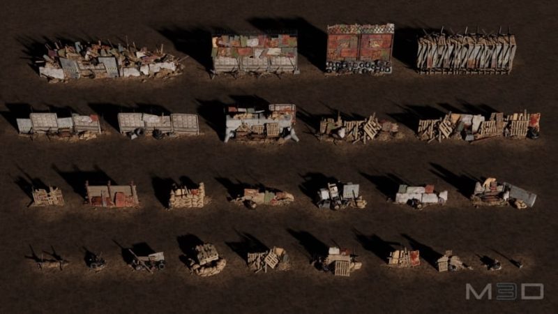 【UE资源】游戏路障合集包-Barricades Pack1Li-Digital Art Education1Li