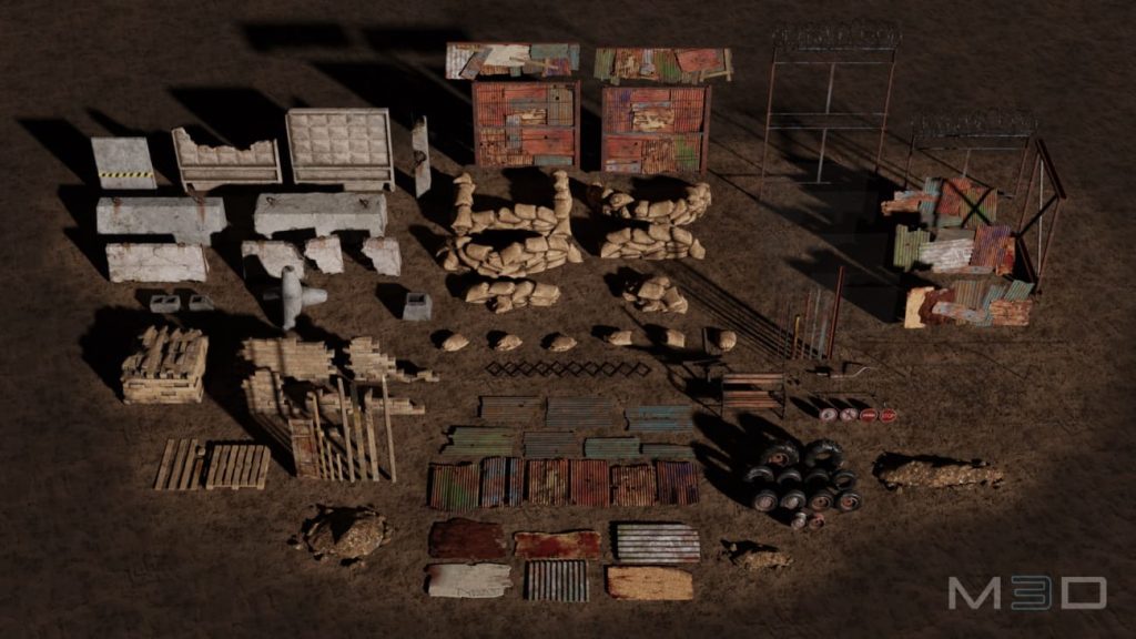 图片[1]1Li-Digital Art Education【UE资源】游戏路障合集包-Barricades Pack1Li-Digital Art Education1Li