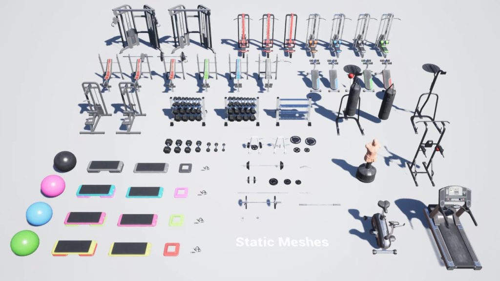 图片[5]1Li-Digital Art Education【UE资源】运动健身器材包-Sports and Gym Equipment VOL.11Li-Digital Art Education1Li