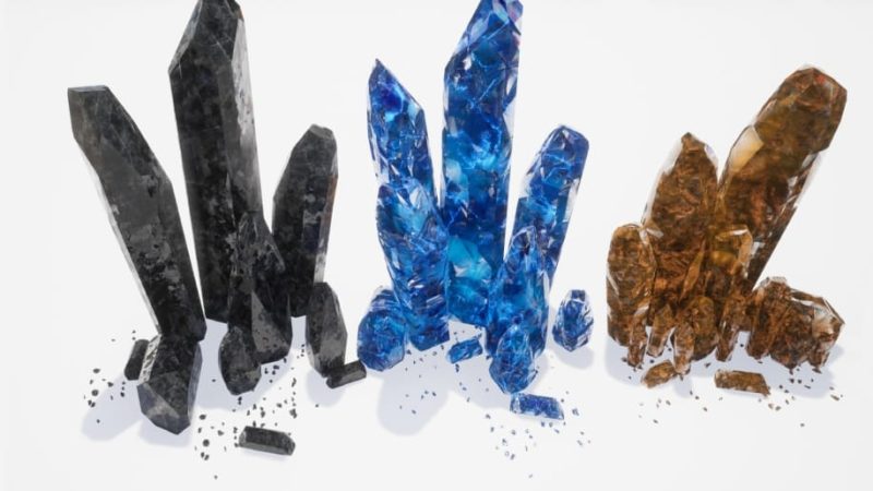 【UE资源】RPG奇幻水晶包-RPG Fantasy Crystals KIT1Li-Digital Art Education1Li