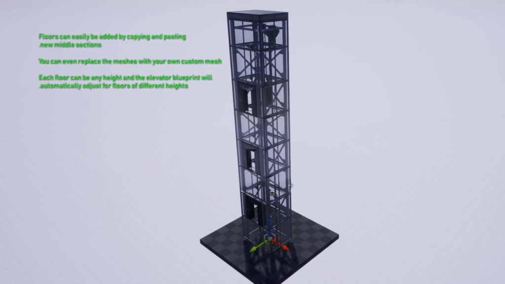 图片[12]1Li-Digital Art Education【UE资源】2套电梯系统模板-Two Elevator Systems (Glass Framed/Enclosed)1Li-Digital Art Education1Li