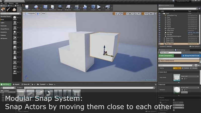 【UE资源】模块化捕捉系统-Modular Snap System1Li-Digital Art Education1Li