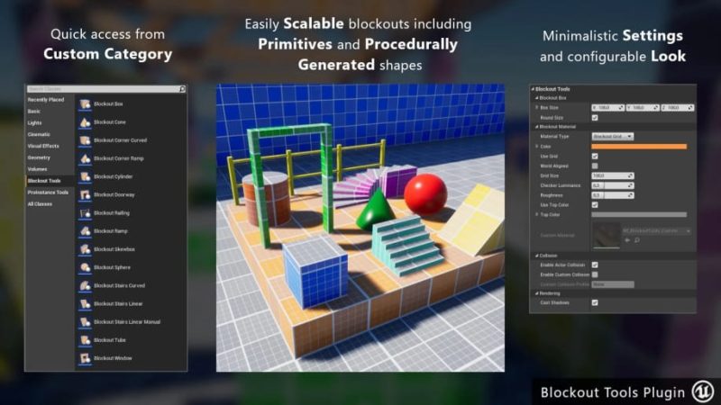 【UE资源】快速屏蔽关卡插件工具-Blockout Tools Plugin1Li-Digital Art Education1Li