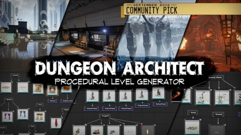 【UE资源】关卡布局程序化生成系统-Dungeon Architect1Li-Digital Art Education1Li