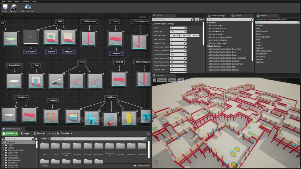 图片[6]1Li-Digital Art Education【UE资源】关卡布局程序化生成系统-Dungeon Architect1Li-Digital Art Education1Li