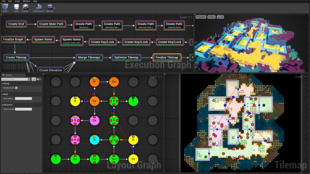 图片[3]1Li-Digital Art Education【UE资源】关卡布局程序化生成系统-Dungeon Architect1Li-Digital Art Education1Li
