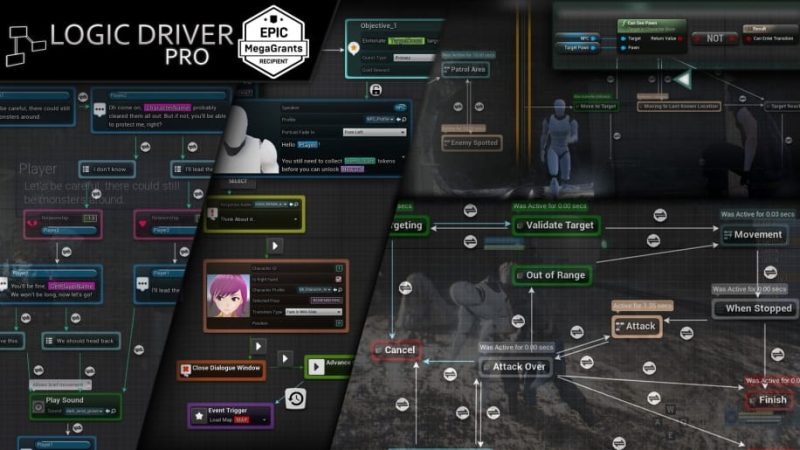 【UE资源】逻辑驱动系统(蓝图编辑器)-Logic Driver Pro-Blueprint Editor1Li-Digital Art Education1Li
