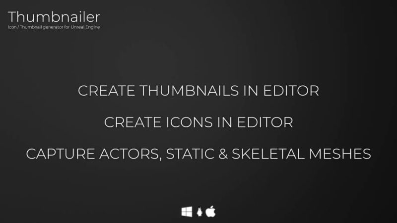 【UE资源】UE缩略图生成器-Thumbnailer1Li-Digital Art Education1Li