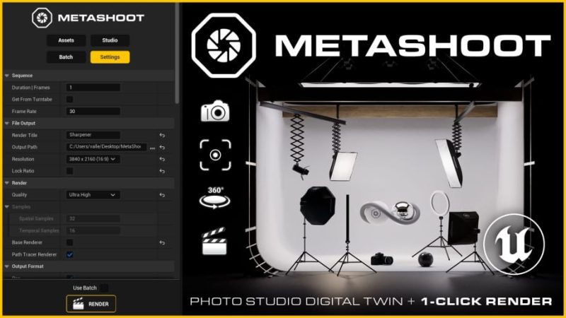 【UE资源】产品摄影棚插件-MetaShoot1Li-Digital Art Education1Li