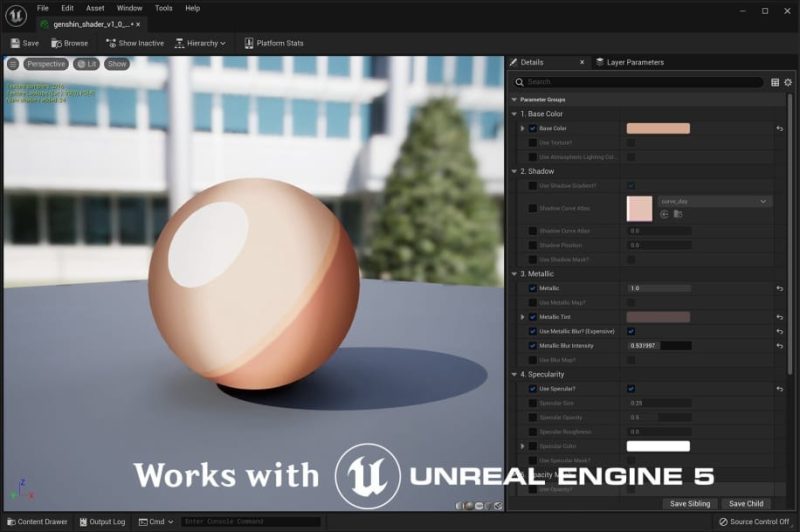 【UE资源】《原神》风格角色着色器-Genshin Impact Character Shader for Unreal Engine1Li-Digital Art Education1Li