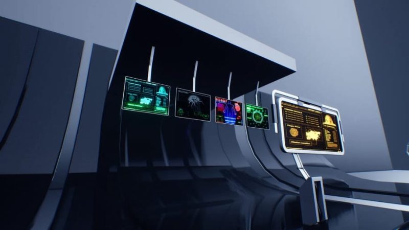 【UE资源】未来科技屏幕材质和屏幕道具包-60 Futuristic Screen Material with Screen Props Pack AI SOURCE1Li-Digital Art Education1Li