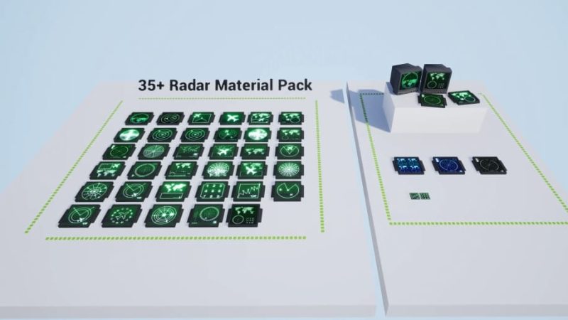 【UE资源】35+雷达屏幕材料包-35+Radar Screen Material Package1Li-Digital Art Education1Li