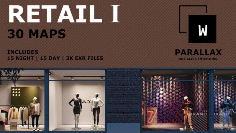 【UE资源】建筑可视化视差着色器-wParallax Retail I1Li-Digital Art Education1Li