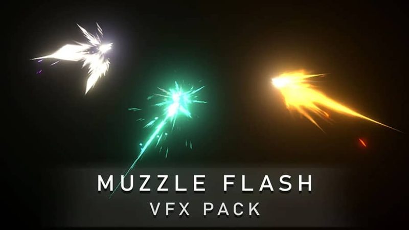 【UE资源】25个程式化枪口闪光特效-MuzzleFlash VFX Pack1Li-Digital Art Education1Li