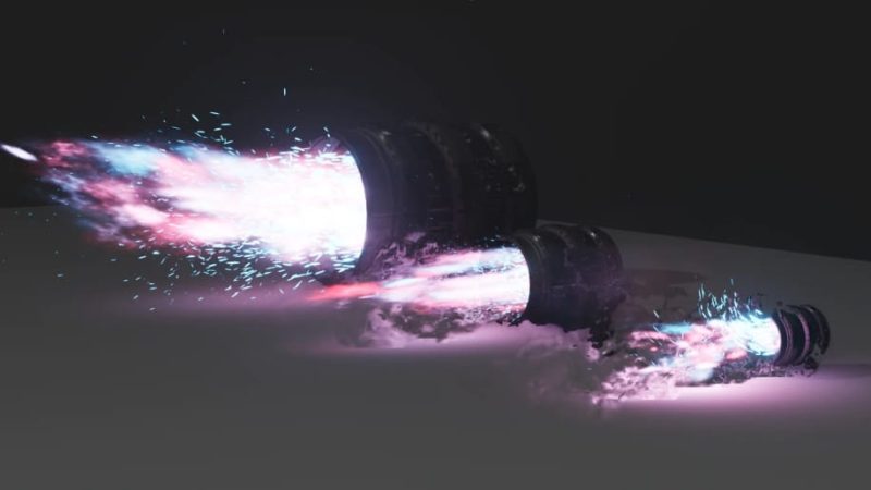 【UE资源】火箭推进器VFX效果-Rocket Thruster Exhaust FX1Li-Digital Art Education1Li