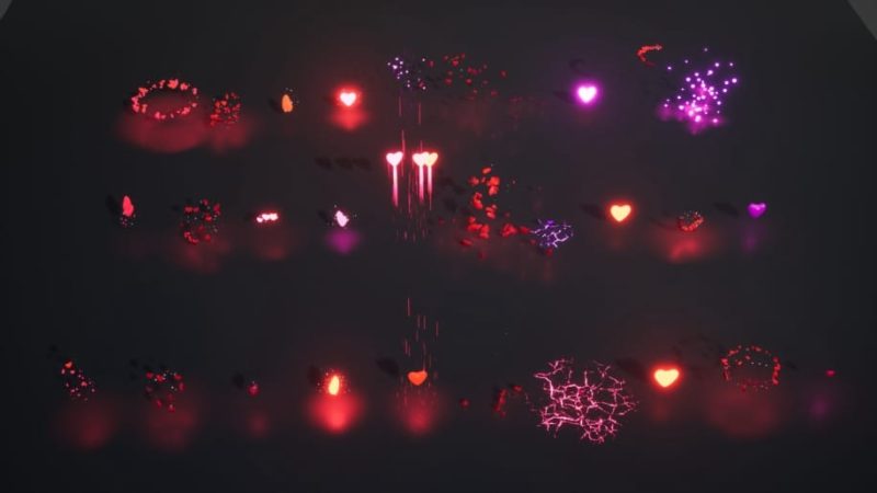 【UE资源】心形VFX特效-Love FX1Li-Digital Art Education1Li
