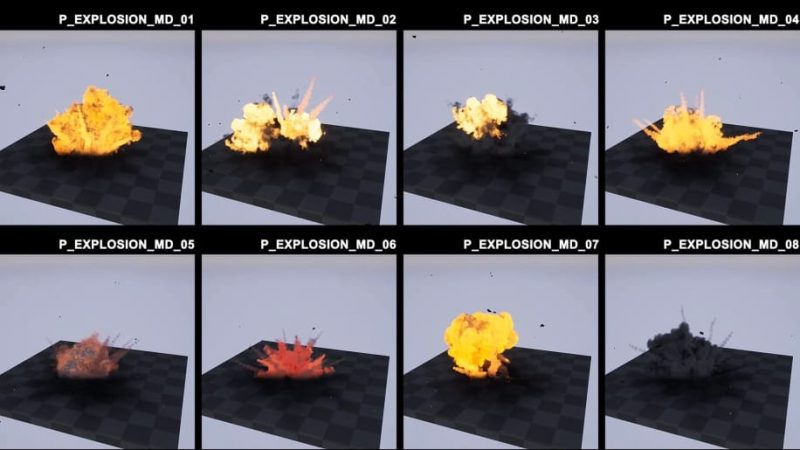 【UE资源】游戏爆炸VFX特效包-Power Explosions VFX 021Li-Digital Art Education1Li