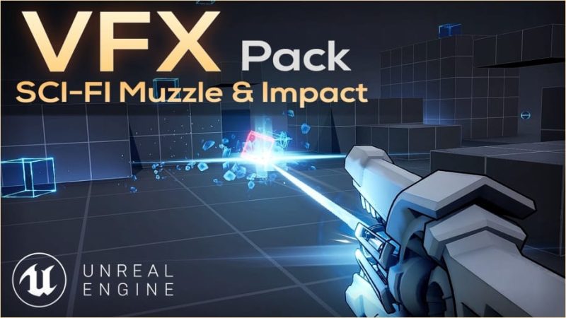 【UE资源】风格化枪口射击效果-VFX Pack - Stylized FPS Muzzle and Impacts Effects1Li-Digital Art Education1Li