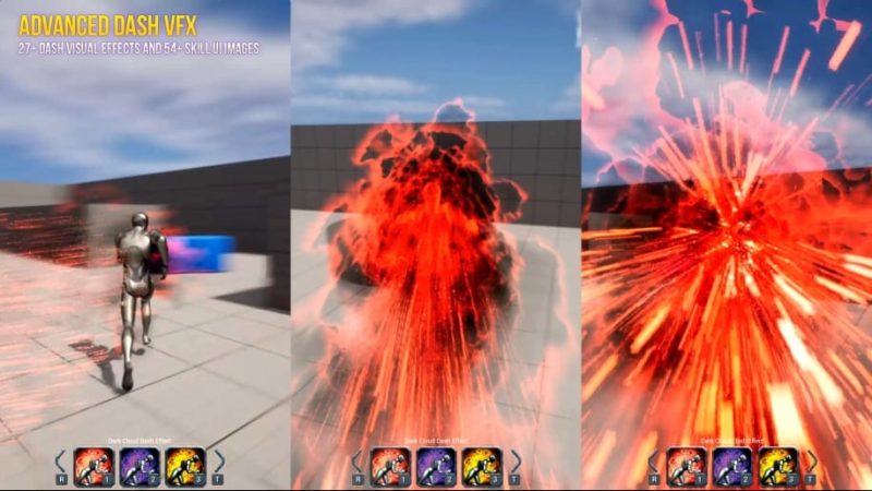 【UE资源】高级冲刺VFX特效包-Advanced Dash VFX Pack1Li-Digital Art Education1Li