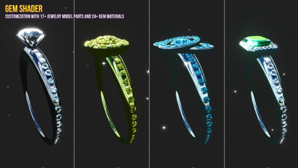 图片[10]1Li-Digital Art Education【UE资源】宝石着色器VFX-Gem(Jewelry) Shader VFX1Li-Digital Art Education1Li