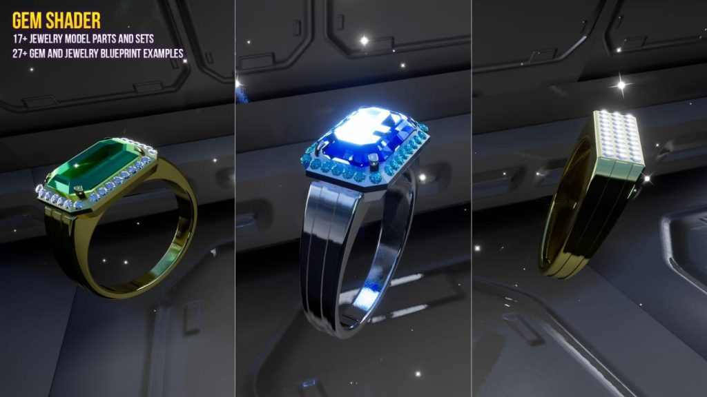 图片[7]1Li-Digital Art Education【UE资源】宝石着色器VFX-Gem(Jewelry) Shader VFX1Li-Digital Art Education1Li