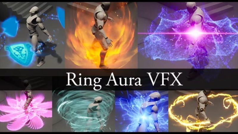 【UE资源】光环VFX特效包-Ring Aura VFX1Li-Digital Art Education1Li