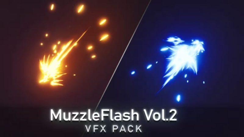 【UE资源】枪口VFX特效包-MuzzleFlash Vol. 2 VFX Pack1Li-Digital Art Education1Li