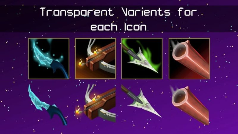 【UE资源】手绘武器和装备图标-Hand Painted Weapon & Equipment Icons1Li-Digital Art Education1Li