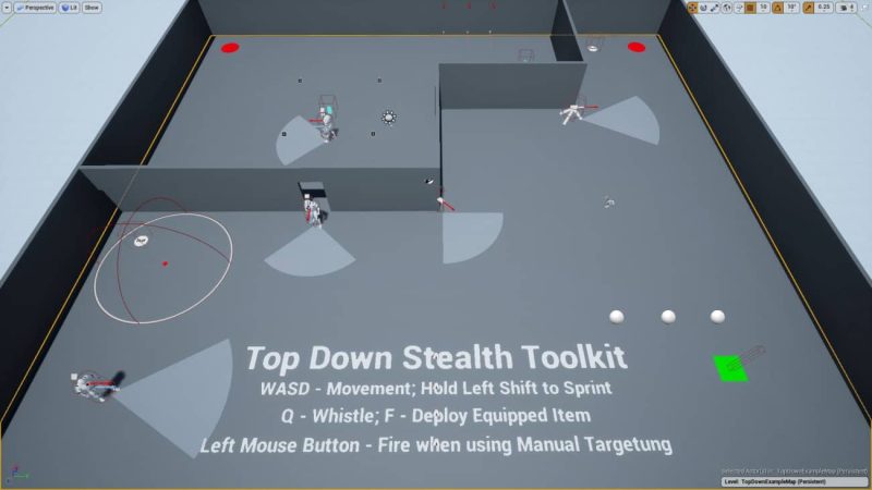 【UE资源】游戏AI感知系统-Top Down Stealth Toolkit1Li-Digital Art Education1Li