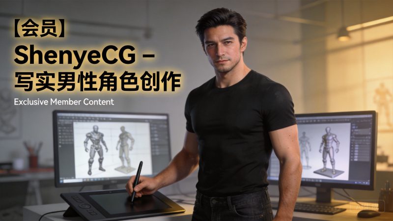 【会员】ShenyeCG - 写实男性角色创作1Li-Digital Art Education1Li