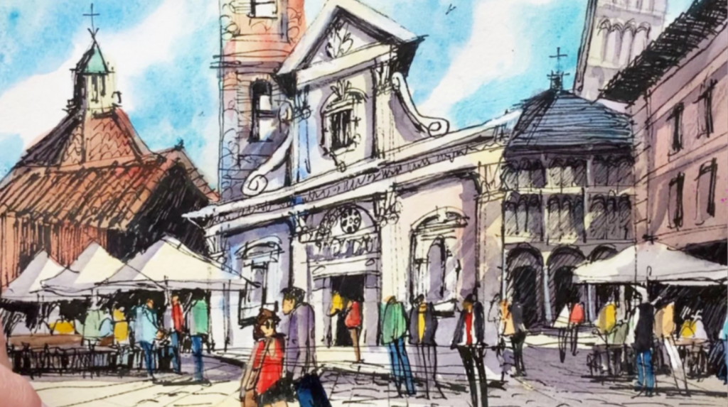 图片[1]1Li-Digital Art EducationSkillshare - 旅行速写要点：5 个步骤中的出色素描1Li-Digital Art Education1Li