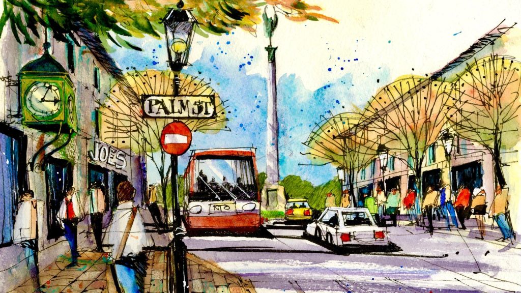 图片[1]1Li-Digital Art EducationSkillshare - 将城市场景带入生活：绘制汽车、树木和家具1Li-Digital Art Education1Li