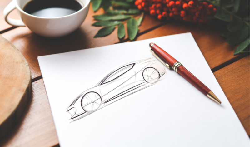 Skillshare - 学习如何用笔和纸正确地勾画汽车1Li-Digital Art Education1Li