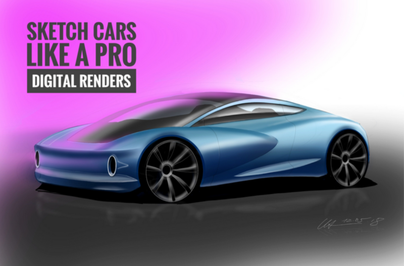 Skillshare - 如何像专业人士一样素描、绘制、设计汽车1Li-Digital Art Education1Li