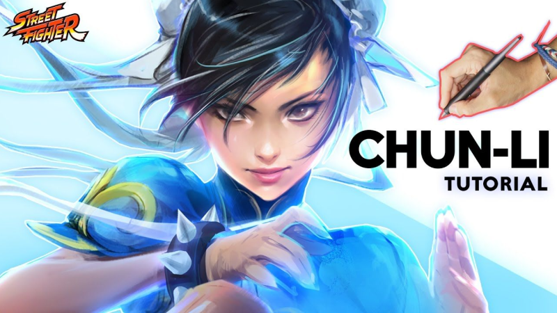 【鉴赏】《街头霸王》春丽角色绘制1Li-Digital Art Education1Li