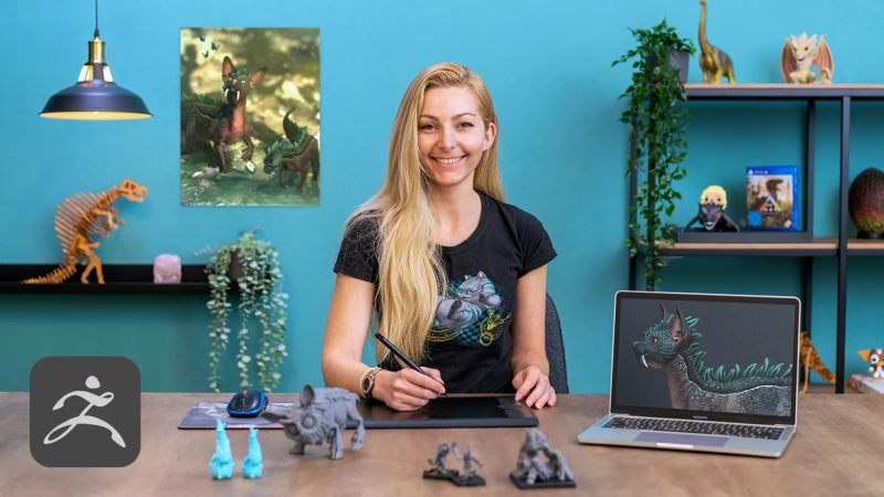 Domestika - 使用ZBrush和Photoshop进行3D生物设计1Li-Digital Art Education1Li