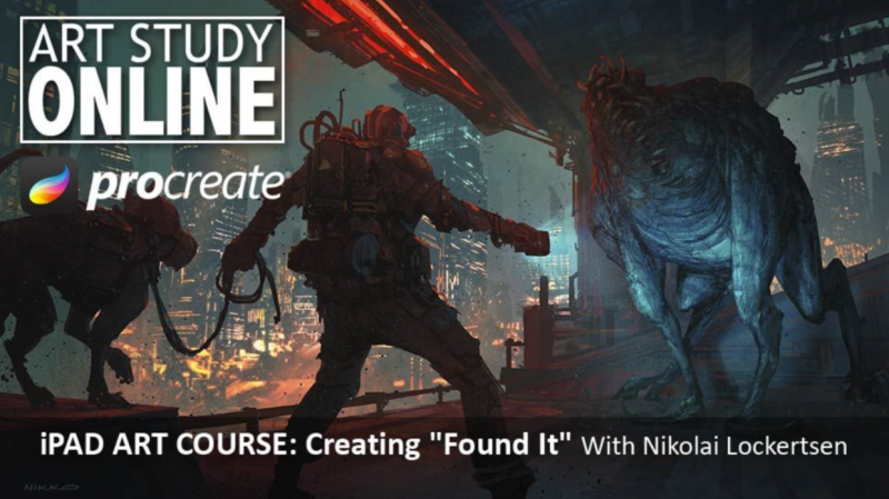 Art Study Online - iPad速写：概念艺术-《神秘生物》1Li-Digital Art Education1Li