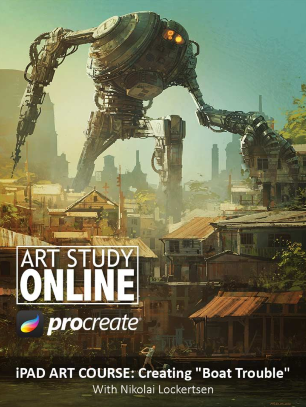 Art Study Online - iPad速写:概念艺术-《船难》1Li-Digital Art Education1Li