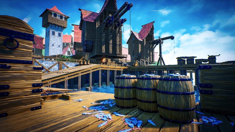 【UE资源】模块化的中世纪城市码头-Modular Medieval Docks – Medieval Town – Medieval Docks [Interiors Included]1Li-Digital Art Education1Li