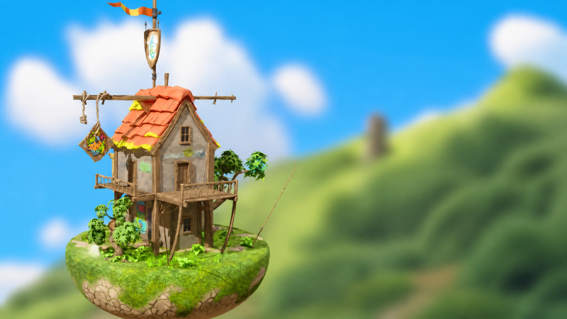在Blender中设计和建模一座迷人的风格化房屋及其道具1Li-Digital Art Education1Li