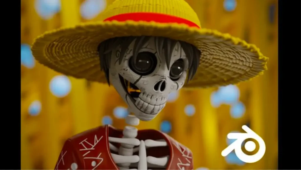 Udemy - Blender骷髅路飞制作（3D打印）1Li-Digital Art Education1Li